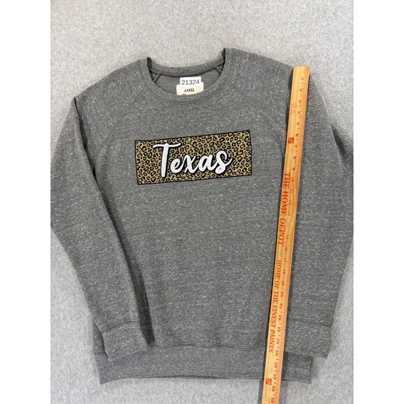 Texas Longhorns Pressbox Campus Crew Sweatshirt (Women's Large)‎ Gray - Picture 5 of 12